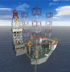 400-foot jack-up drilling platform